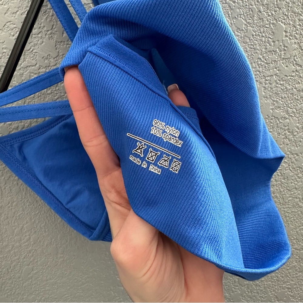 Blue Sports Bra - Picture 3 of 3